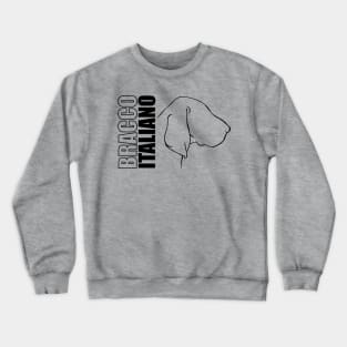 Bracco Italiano profile dog mom gift Crewneck Sweatshirt